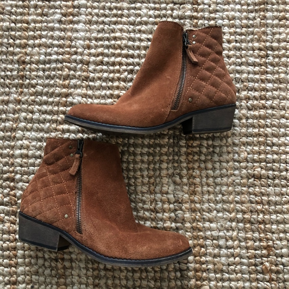 Fun Suede Quilted Booties